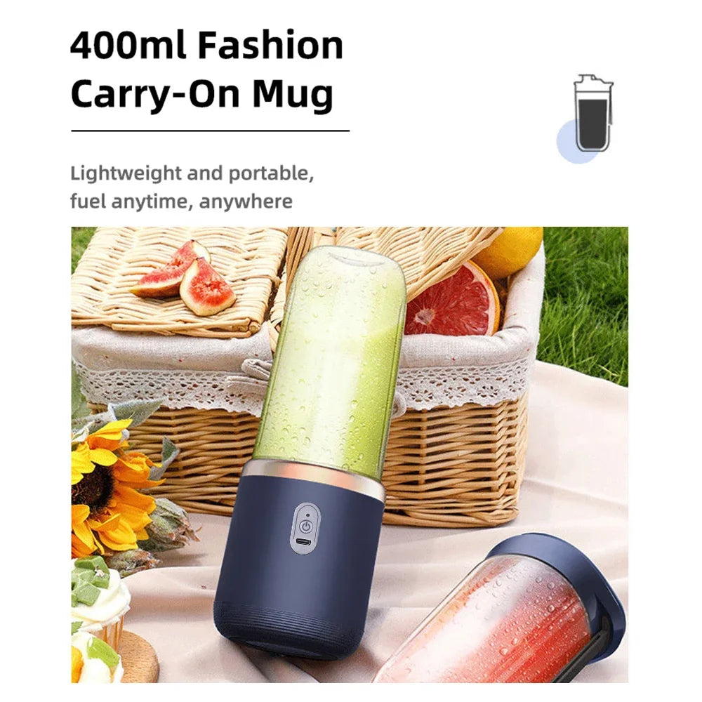 Adimerah Mini USB Portable 6 Blades Blender