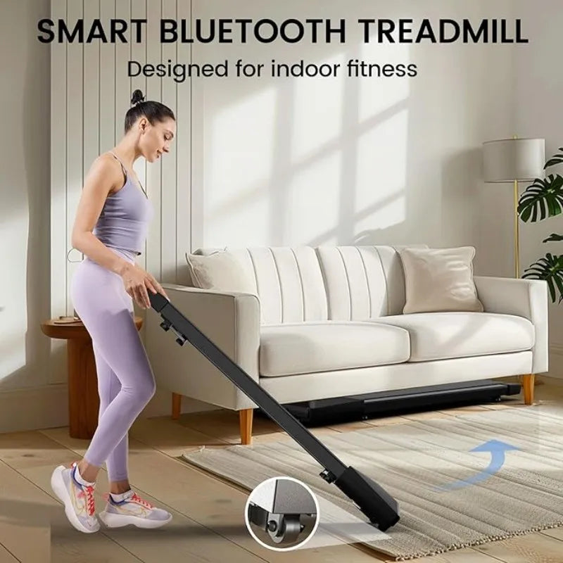 Adimerah Compact Walking Pad – Superun 2-in-1 Home & Office Treadmill, 2.5 HP Mini Treadmill for Small Spaces with APP & Remote Control