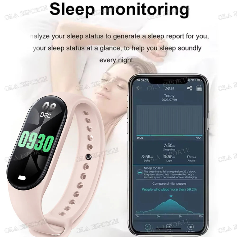 Adimerah Fitness Tracker Smart Watch -M7 Smart Wristband Fitness Tracker For Men Women