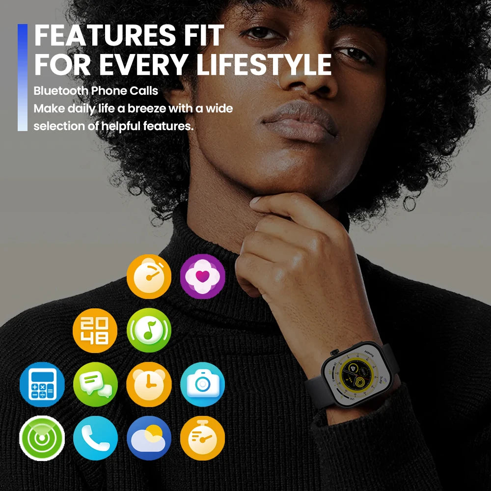 Adimerah Bluetooth Calling Smart Watch for men/women