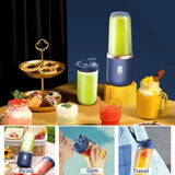 Adimerah USB Portable Personal Mini Juicer Cup Handheld Travel Blender Single Double Cups for Water Bottles