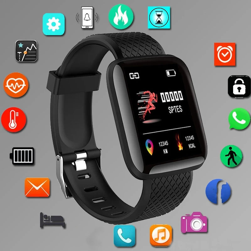 Adimerah Fitness Tracker Smart Watch for Men Women Supports Android IOS