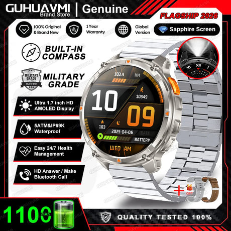 Adimerah T-Rex3 Pro GPS AMOLED Smart Watch