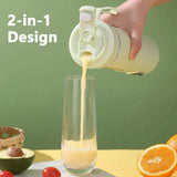 Adimerah Premium Portable Blender - 530ml Portable Juicer Wireless USB Charging Crushed Ice Electric Juicing 12 Blade 4 Gears 7.4V