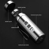 Adimerah LED Smart Bottle – 800ML/1L Stainless Steel Vacuum Thermos with Temperature Display. & Cup