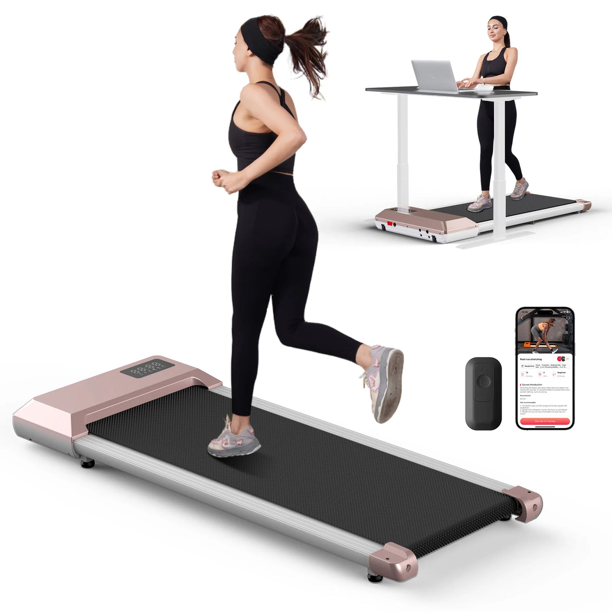 Adimerah Compact Walking Pad - 2.5HP, 300 lbs Capacity