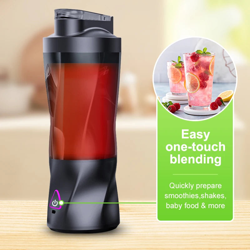 Adimerah Premium Portable Blender 700ML Multifunctional USB Rechargeable Shakes Smoothie Blender Outdoor Mixing Cup
