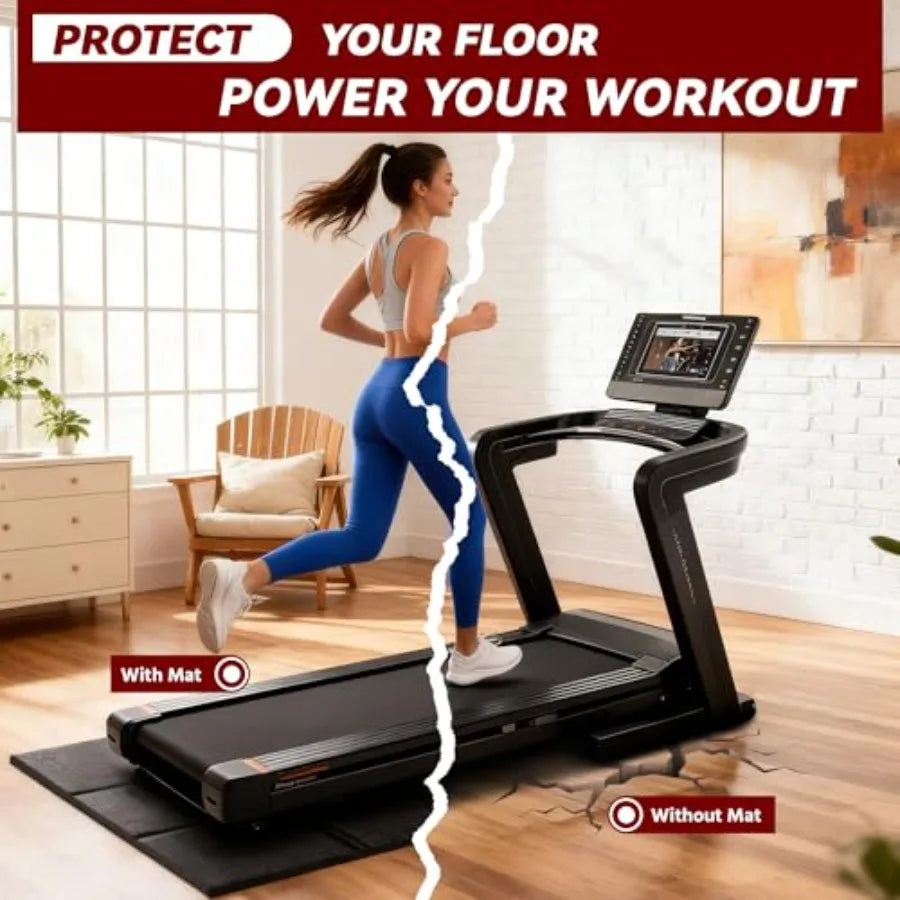 Adimerah Walking Pad Mat Non-Slip Treadmill Mat