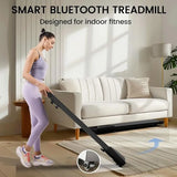 Adimerah Compact Walking Pad – Superun 2-in-1 Home & Office Treadmill, 2.5 HP Mini Treadmill for Small Spaces with APP & Remote Control