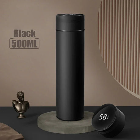 Adimerah LED Smart Bottle – 500ML Stainless Steel Vacuum Insulated Thermos with Temperature Display