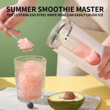 Adimerah Premium Portable Blender - 530ml Portable Juicer Wireless USB Charging Crushed Ice Electric Juicing 12 Blade 4 Gears 7.4V