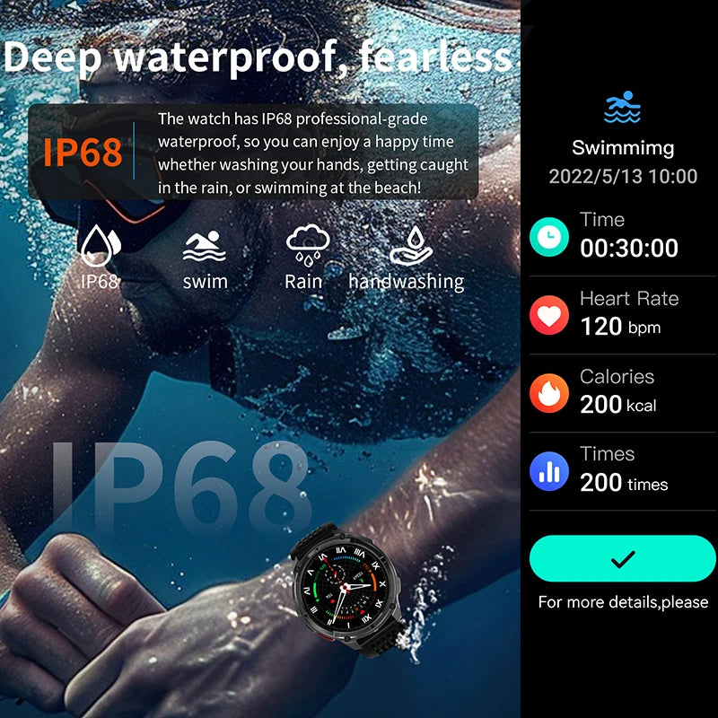 Adimerah T-Rex3 Ultra Military Smart Watch