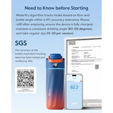 Adimerah Smart Hydration Bottle – 16oz/500MLwith Reminder & Tracker, Android/ ios App Connected