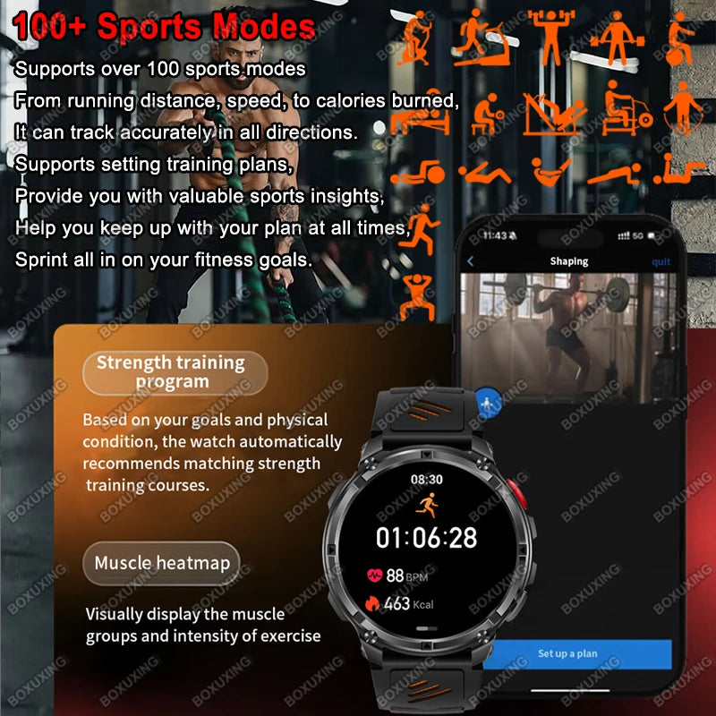 Adimerah T-Rex3 Ultra Military Smart Watch