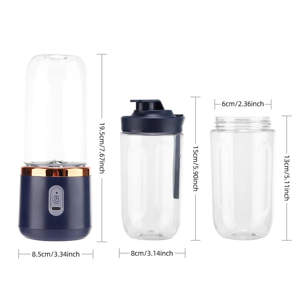 Adimerah Mini USB Portable 6 Blades Blender