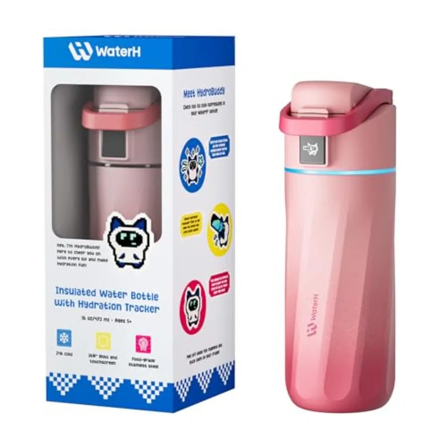 Adimerah Smart Hydration Bottle – 16oz/500MLwith Reminder & Tracker, Android/ ios App Connected