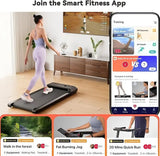 Adimerah Compact Walking Pad – Superun 2-in-1 Home & Office Treadmill, 2.5 HP Mini Treadmill for Small Spaces with APP & Remote Control