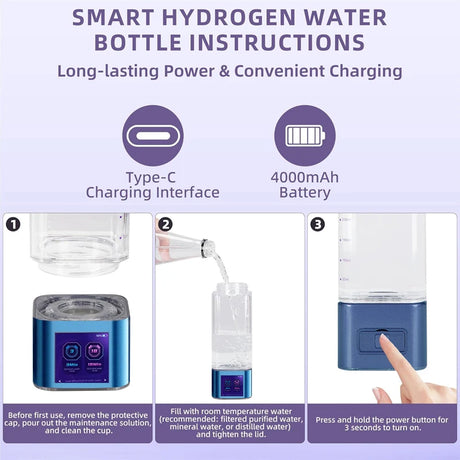 Adimerah Hydrogen Rich Water Ionizer Bottle