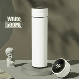 Adimerah LED Smart Bottle – 500ML Stainless Steel Vacuum Insulated Thermos with Temperature Display